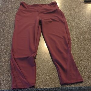 Women's Burgundy Leggings